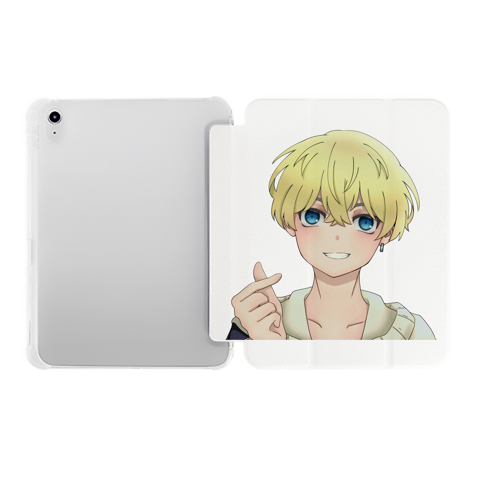 （画像用） 東京リベンジャーズ Tokyo Revengers IPad ケース ペン収納付き 三つ折りスタンド PUレザー×シリコン 対応機種9.5/10.5/10.9インチ